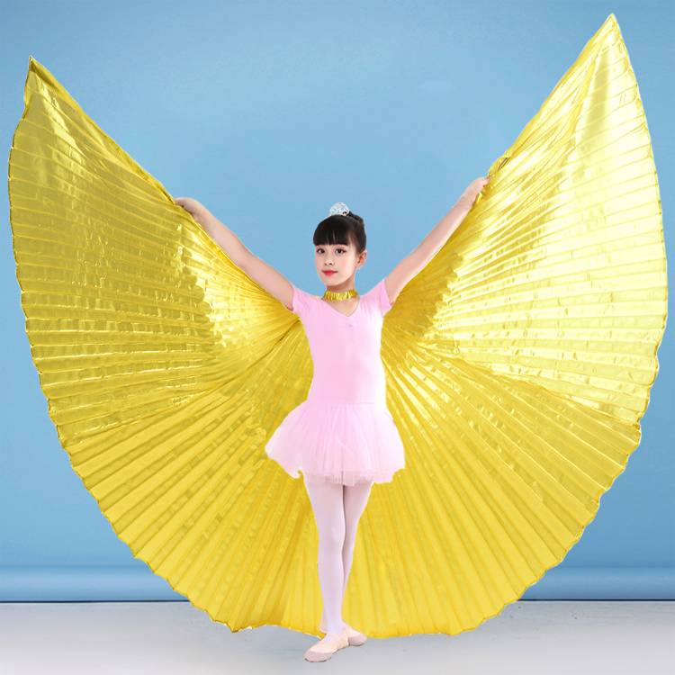 Child golden wings + sticks